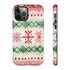 Icelandic Watercolor inspired by Christmas Sweaters - Impact Resistant Phone Case iPhone 12 Pro Glossy